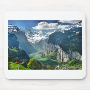 Alfombrilla De Ratón Montañas impresionantes de Suiza
