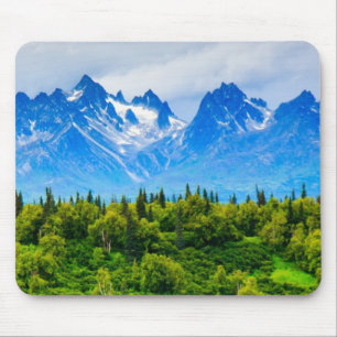 Alfombrilla De Ratón Montañas majestuosas de Alaska