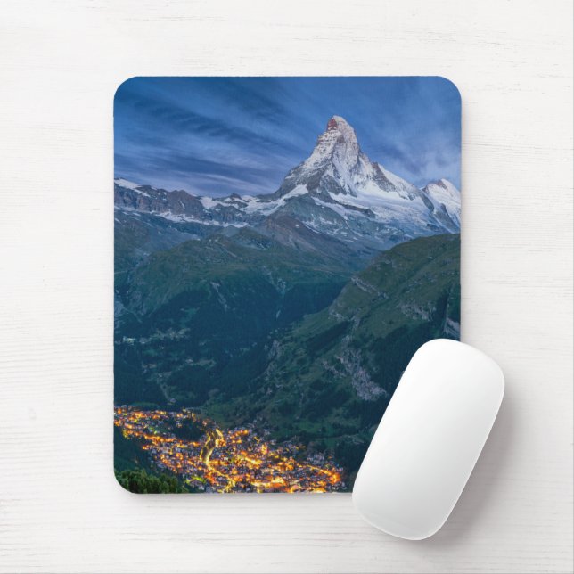 Alfombrilla De Ratón Montañas | Matterhorn, Zermatt, Alpes suizos (Con ratón)