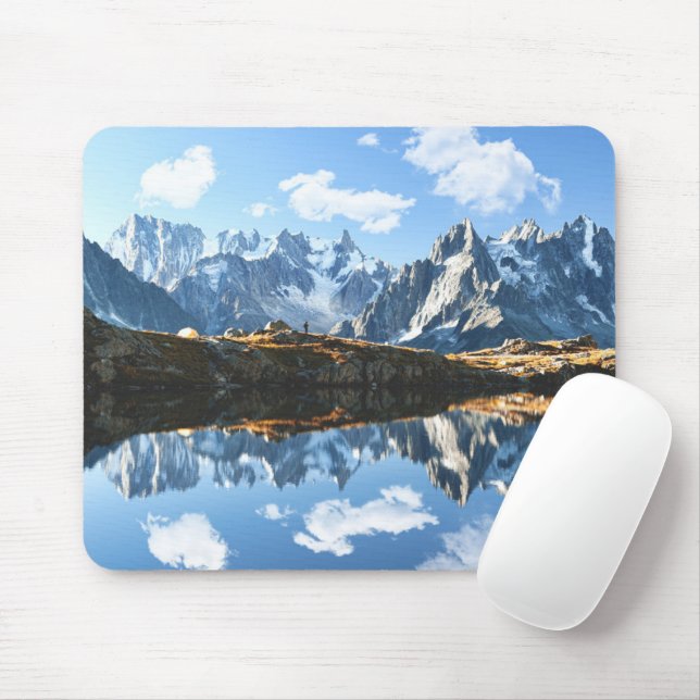 Alfombrilla De Ratón Montañas | Mont Blanc Massif, Francia (Con ratón)