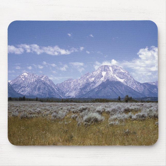 Alfombrilla De Ratón Montañas Mousepad de Wyoming (Frente)