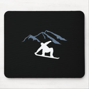 Alfombrilla De Ratón Montañas Snowboard
