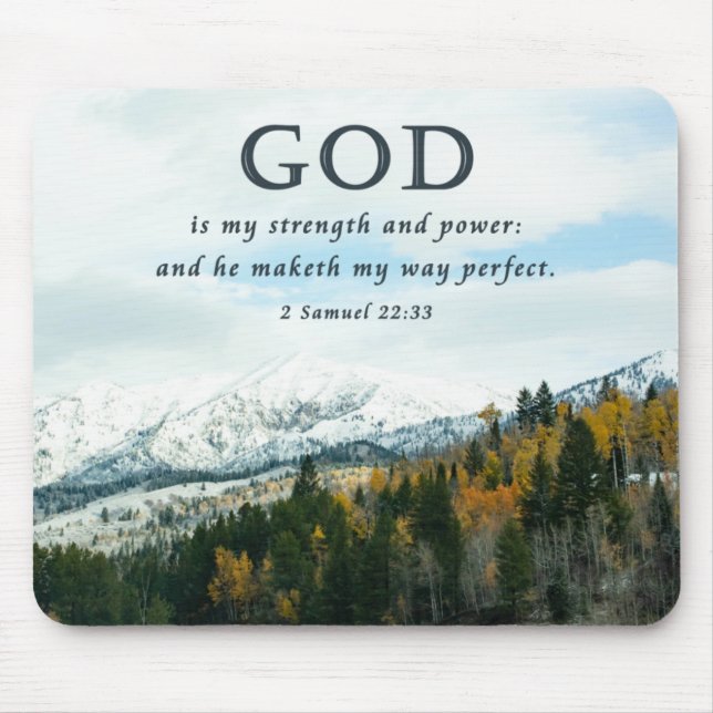 Alfombrilla De Ratón Montañas Snowy Christain Mousepad (Frente)