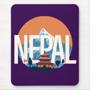 Alfombrilla De Ratón Monte del Templo en Nepal Everest