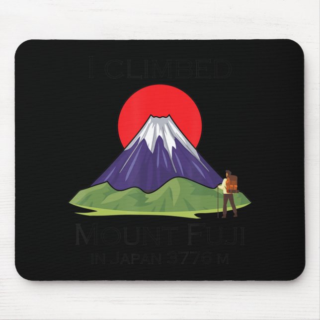 Alfombrilla De Ratón Monte Fuji en escalada (Frente)