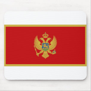 Alfombrilla De Ratón Montenegro Flag