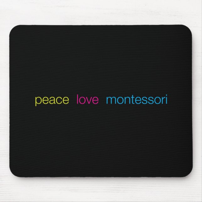 Alfombrilla De Ratón Montessori Mousepad (Frente)