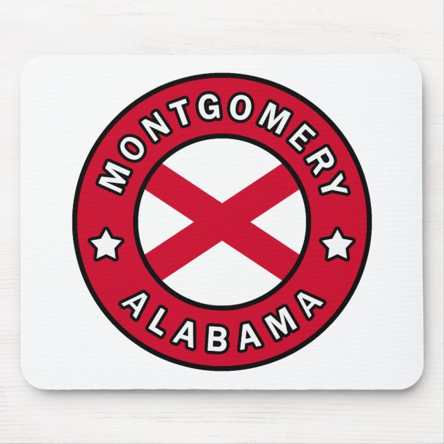 Alfombrilla De Ratón Montgomery Alabama (Frente)