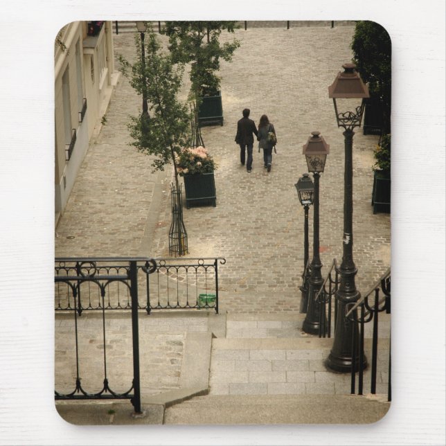 Alfombrilla De Ratón Montmartre camina Mousepad (Frente)