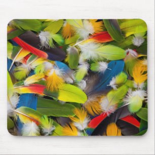 Alfombrilla De Ratón Montón de plumas coloridas