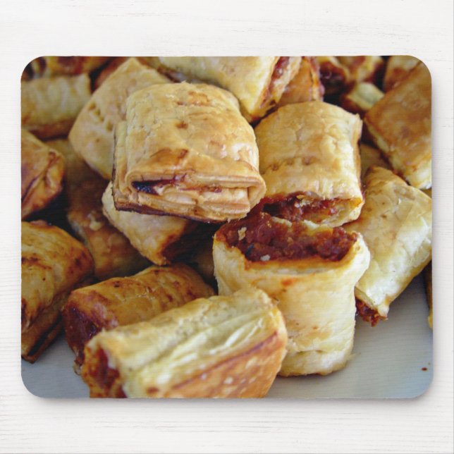 Alfombrilla De Ratón Montones de los rollos de salchicha (Frente)