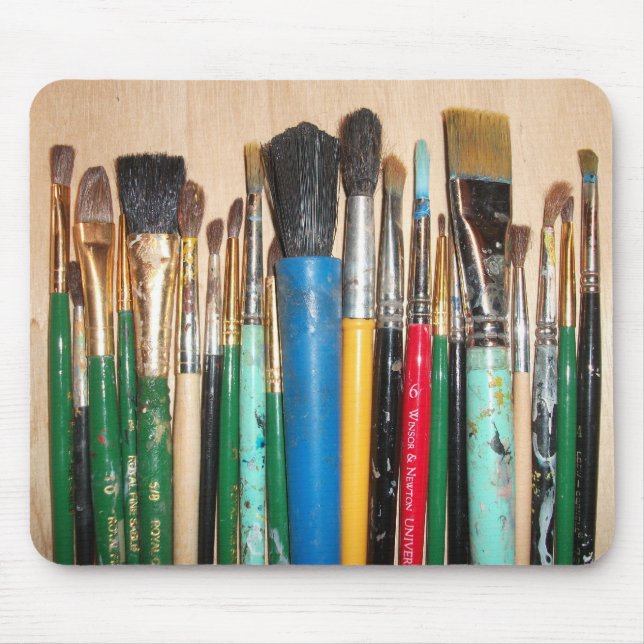Alfombrilla De Ratón Montones de pinceles (Frente)
