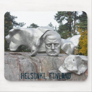 Alfombrilla De Ratón Monumento a Sibelius, Helsinki, Finlandia
