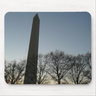 Alfombrilla De Ratón Monumento a Washington en el paisaje invernal II