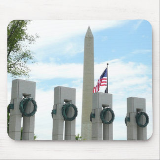 Alfombrilla De Ratón Monumento a Washington y Memorial de la Segunda Gu