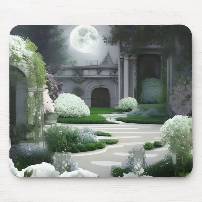 Alfombrilla De Ratón Moon Garden Mousepad (Frente)