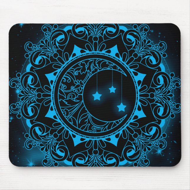 Alfombrilla De Ratón Moon Mandala Mouse Pad (Frente)