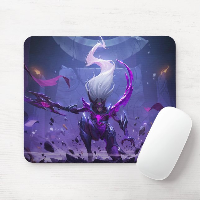 Alfombrilla De Ratón Moon Scorn Gaming Mousepad | Tema del guerrero noc (Con ratón)
