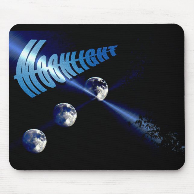 Alfombrilla De Ratón Moonlight Design Mousepad (Frente)