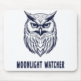 Alfombrilla De Ratón Moonlight Watcher - Owl Design - Mousepad