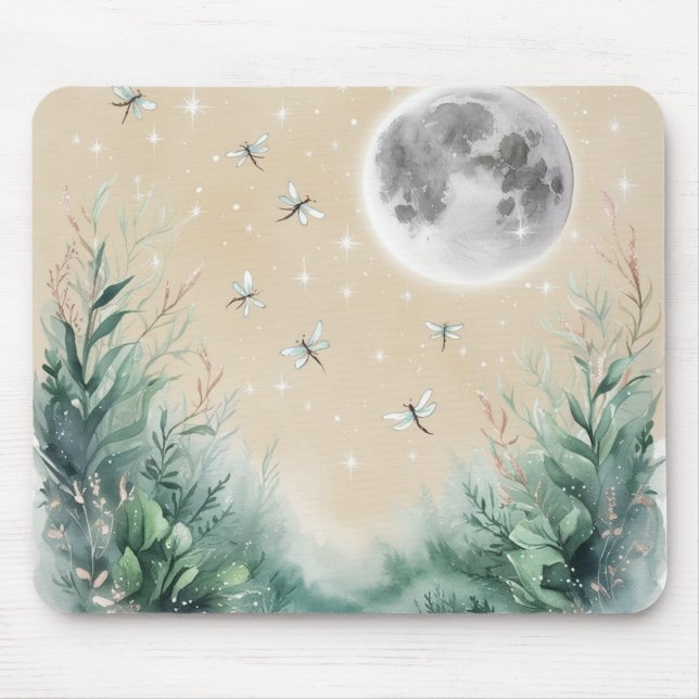 Alfombrilla De Ratón Moonlit Whimsy Foreest Mousepad (Frente)