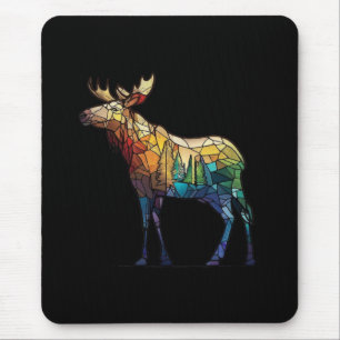 Alfombrilla De Ratón Moose Animal Portrait Stained Glass Willife Free