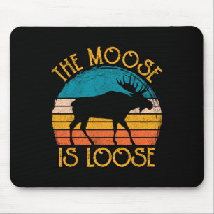 Alfombrilla De Ratón Moose gracioso es ropa animal suelta