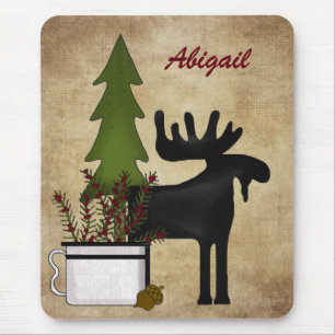 Alfombrilla De Ratón Moose Mousepad de montaña rusa personalizado
