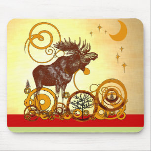 Alfombrilla De Ratón Moose Navidades