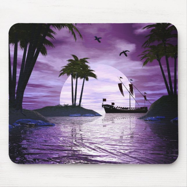 Alfombrilla De Ratón Morado Bliss Mousepad (Frente)