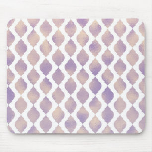 Alfombrilla De Ratón Morado Chic Marroquí Patrón Bonito Glamour