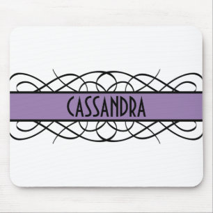 Alfombrilla De Ratón Morado Deco Flourish Mousepad