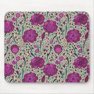 Alfombrilla De Ratón Morado Floral