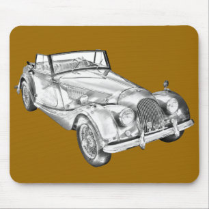 Alfombrilla De Ratón Morgan 1964 más el ilustracion del coche de 4