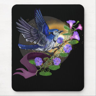 Alfombrilla De Ratón Morning Glory BlueJay