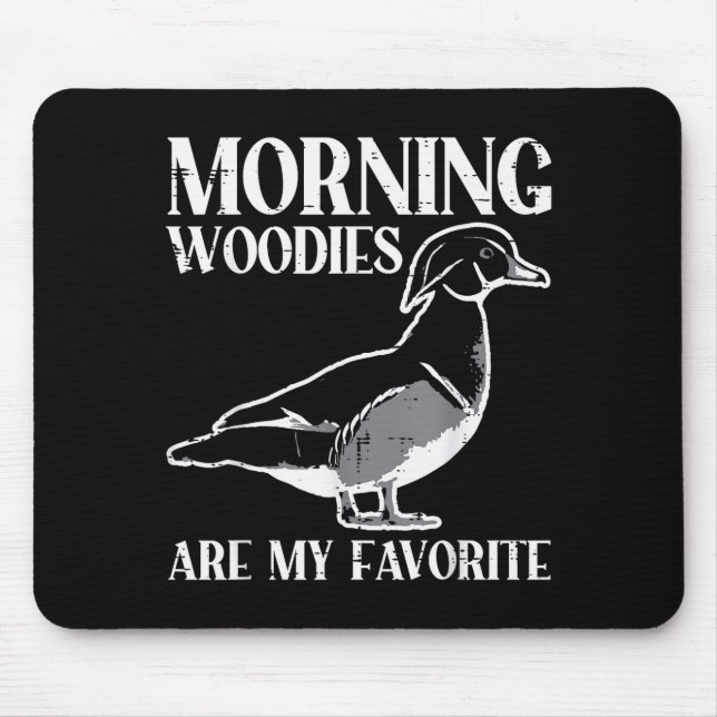 Alfombrilla De Ratón Morning My Favorite Duck Hunting Funny Hunter Men  (Frente)