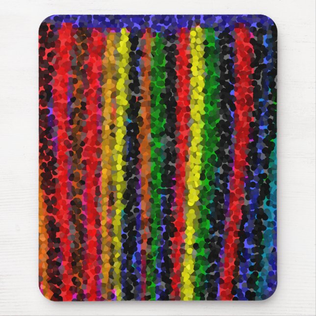 Alfombrilla De Ratón Mosaic Stripes Mousepad (Frente)