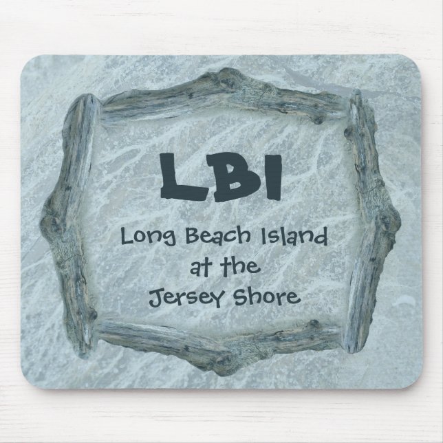 Alfombrilla De Ratón Mosaico blanco sobre el tinte azul y la madera de  (Frente)