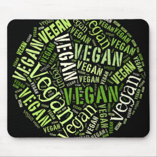 Alfombrilla De Ratón Mosaico de la Palabra-Nube del "vegano"