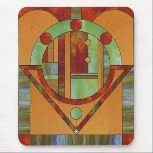 Alfombrilla De Ratón Mosaico de madera