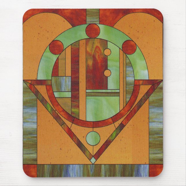 Alfombrilla De Ratón Mosaico de madera (Frente)