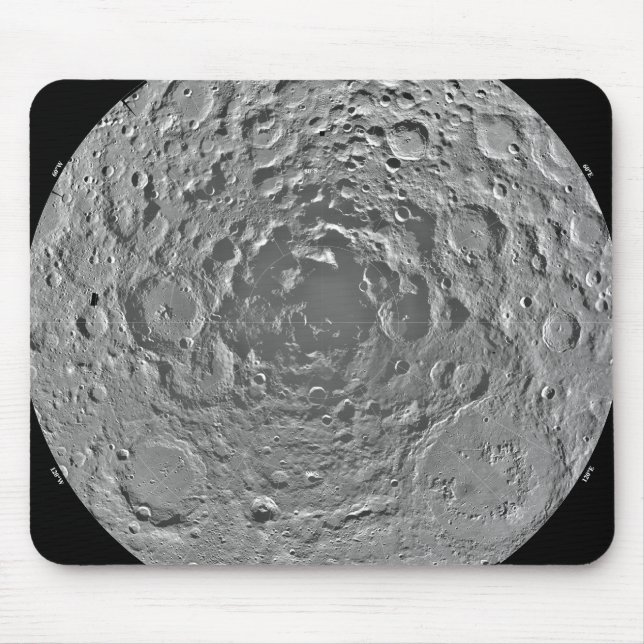 Alfombrilla De Ratón Mosaico lunar de la región polar sur de la m (Frente)