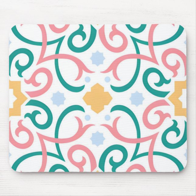 Alfombrilla De Ratón Mosaico/pastel/primavera (Frente)