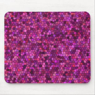 Alfombrilla De Ratón Mosaico Rosa Púrpura