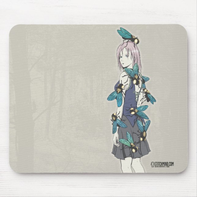 Alfombrilla De Ratón moscas Mousepad (Frente)