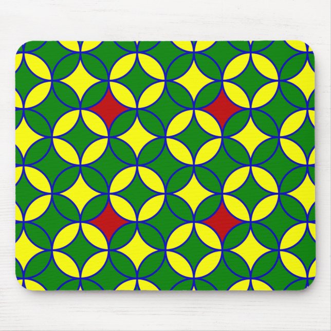Alfombrilla De Ratón MOSEPAD DE Círculos primarios-11-COMPUTADORA (Frente)