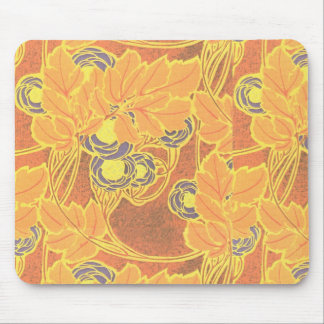Alfombrilla De Ratón Mosepad floral de tela vintage Art Deco