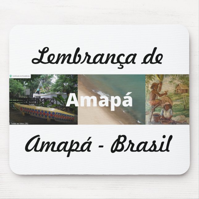 Alfombrilla De Ratón Mosepad recuerdo de Amapá (Frente)