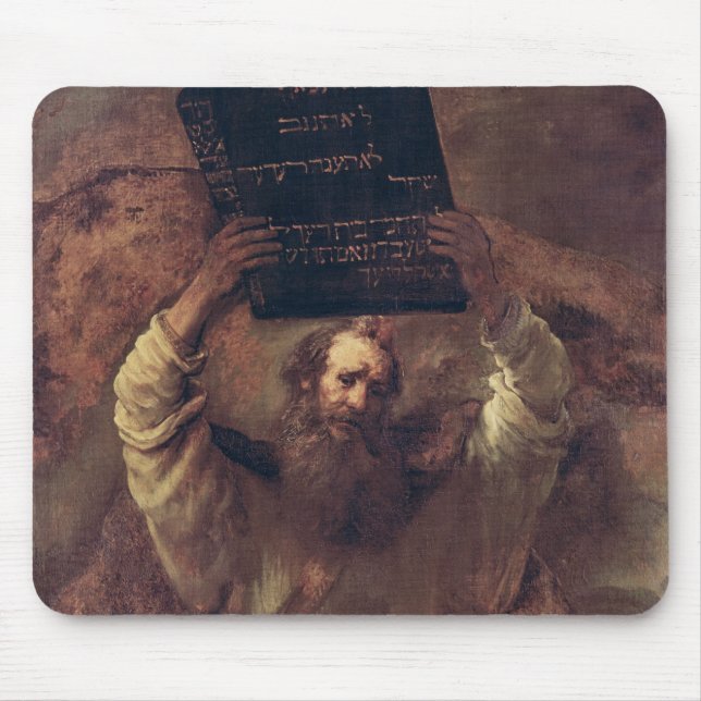 Alfombrilla De Ratón Moses que rompe las tabletas de la ley, 1659 (Frente)