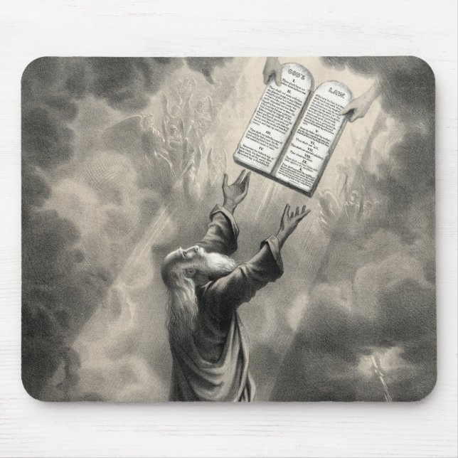 Alfombrilla De Ratón Moses recibe el mousepad de la ley (Frente)